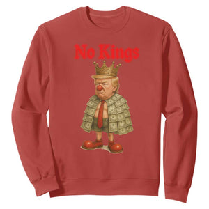 No Kings Trump Sweatshirt Satirical Clown Ruler Political Satire TS02 Red Print Your Wear