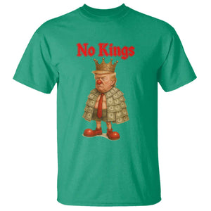 No Kings Trump T Shirt Satirical Clown Ruler Political Satire TS02 Irish Green Print Your Wear