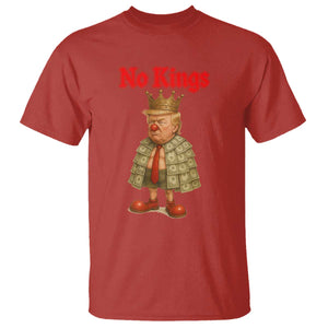 No Kings Trump T Shirt Satirical Clown Ruler Political Satire TS02 Red Print Your Wear