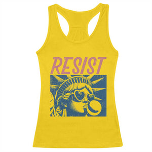 Liberty Resist Racerback Tank Top Feminist Bubblegum Statue of Liberty Retro Graphic TS02 Daisy Print Your Wear