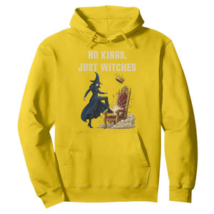 No Kings Just Witches Hoodie Feminist Witch Kicking Throne Protest TS02 Daisy Print Your Wear