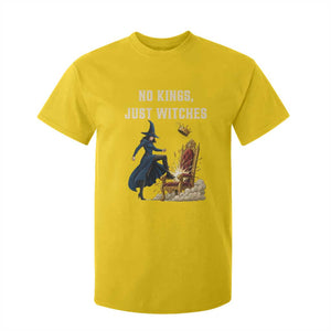 No Kings Just Witches T Shirt For Kid Feminist Witch Kicking Throne Protest TS02 Daisy Print Your Wear