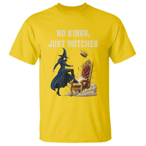 No Kings Just Witches T Shirt Feminist Witch Kicking Throne Protest TS02 Daisy Print Your Wear