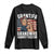 Patriotic Grantifa Long Sleeve Shirt Grandmas Against Fascism Protest American Flag TS02 Black Print Your Wear