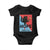 Nope Since 1776 Sarcastic Black Cat Baby Onesie Funny No Kings In America Patriotic Protest TS02 Black Print Your Wear