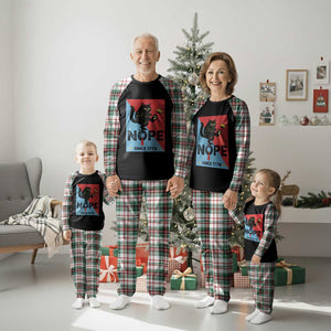 Nope Since 1776 Sarcastic Black Cat Plaid Pajama Set Funny No Kings In America Patriotic Protest TS02 Christmas Plaid Print Your Wear
