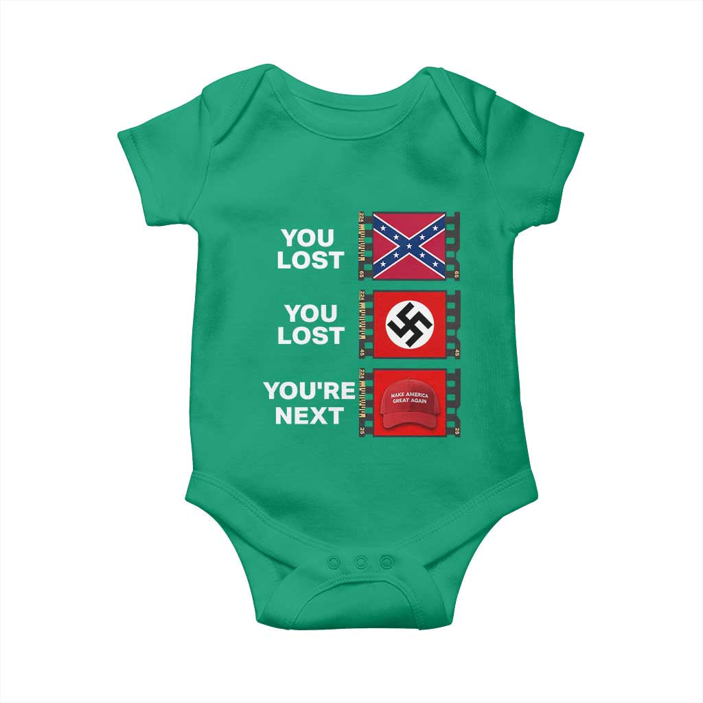 Resist Political Protest Baby Onesie History Anti Hate Extremism Authoritarianism TS02 Irish Green Print Your Wear