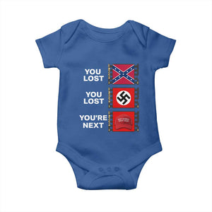 Resist Political Protest Baby Onesie History Anti Hate Extremism Authoritarianism TS02 Royal Blue Print Your Wear