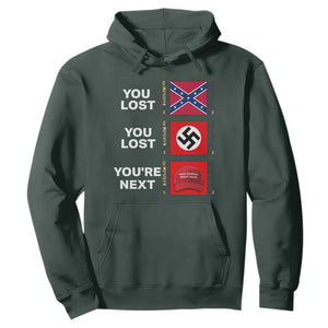 Resist Political Protest Hoodie History Anti Hate Extremism Authoritarianism TS02 Dark Forest Green Print Your Wear