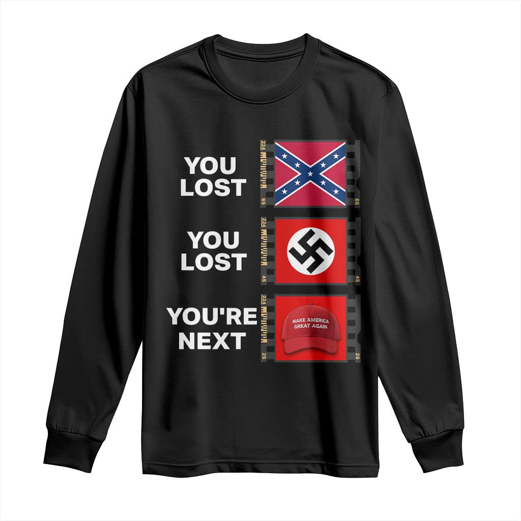 Resist Political Protest Long Sleeve Shirt History Anti Hate Extremism Authoritarianism TS02 Black Print Your Wear