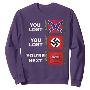 Resist Political Protest Sweatshirt History Anti Hate Extremism Authoritarianism TS02 Purple Print Your Wear