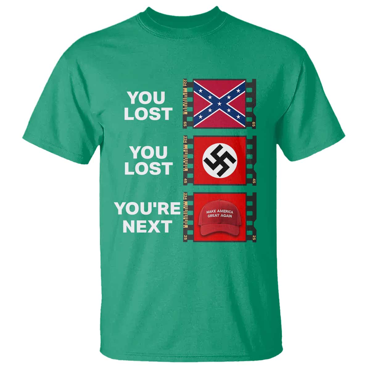 Resist Political Protest T Shirt History Anti Hate Extremism Authoritarianism TS02 Irish Green Print Your Wear