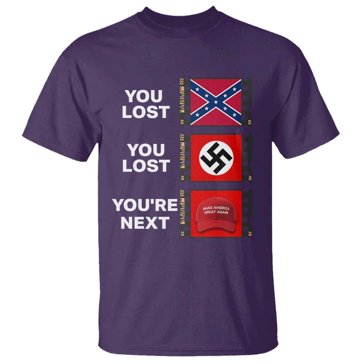 Resist Political Protest T Shirt History Anti Hate Extremism Authoritarianism TS02 Purple Print Your Wear