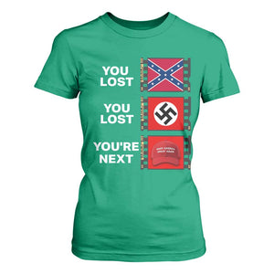 Resist Political Protest T Shirt For Women History Anti Hate Extremism Authoritarianism TS02 Irish Green Print Your Wear