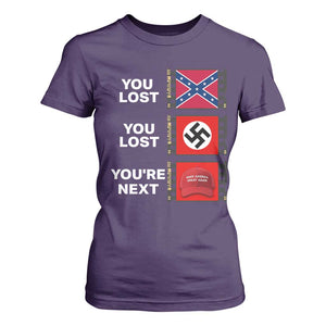 Resist Political Protest T Shirt For Women History Anti Hate Extremism Authoritarianism TS02 Purple Print Your Wear