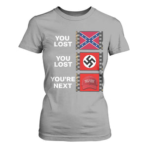 Resist Political Protest T Shirt For Women History Anti Hate Extremism Authoritarianism TS02 Sport Gray Print Your Wear
