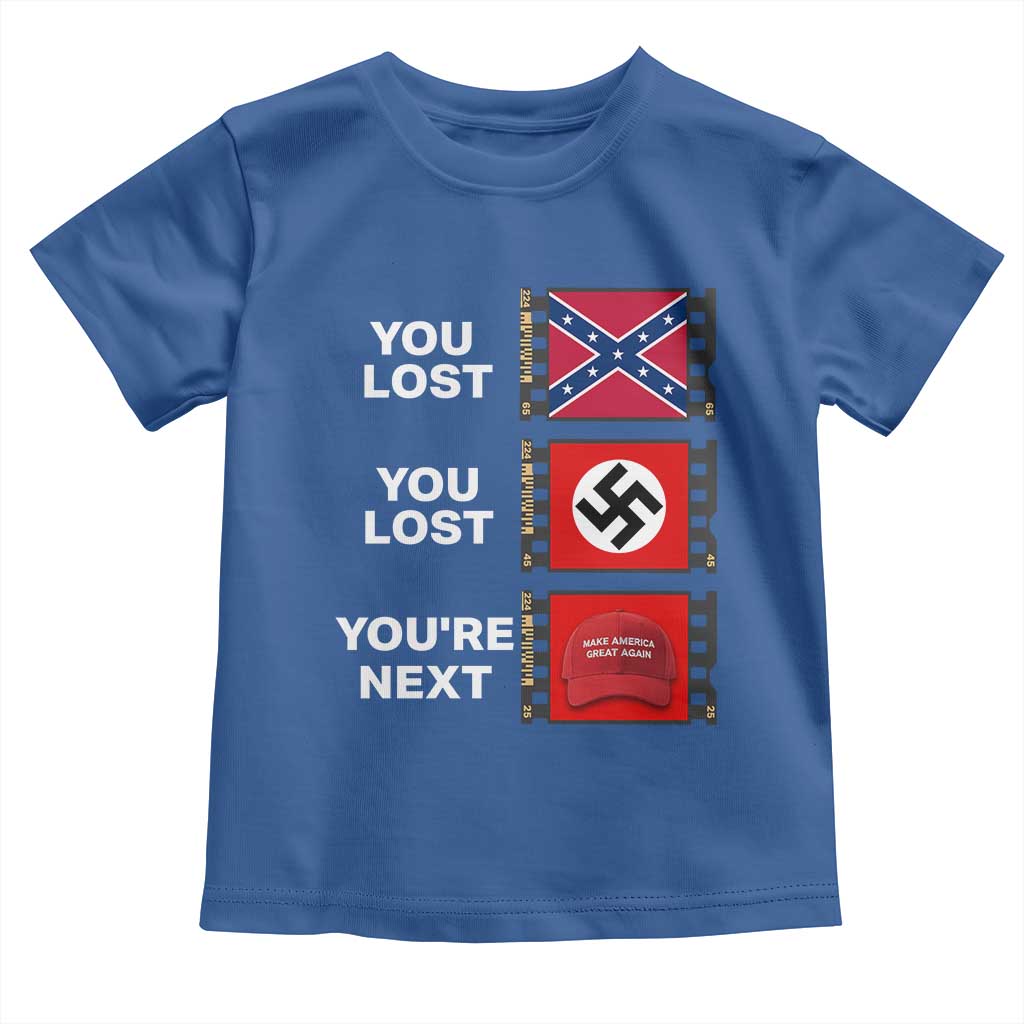 Resist Political Protest Toddler T Shirt History Anti Hate Extremism Authoritarianism TS02 Royal Blue Print Your Wear