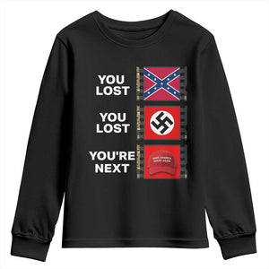 Resist Political Protest Youth Sweatshirt History Anti Hate Extremism Authoritarianism TS02 Black Print Your Wear