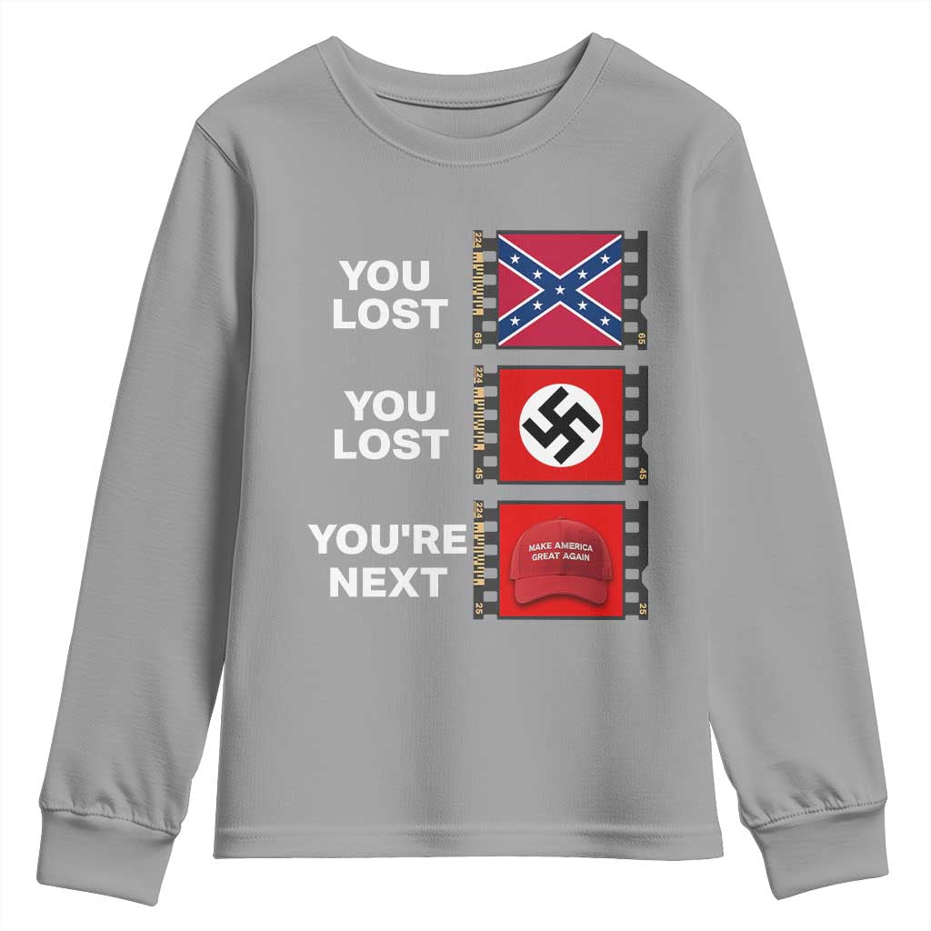 Resist Political Protest Youth Sweatshirt History Anti Hate Extremism Authoritarianism TS02 Sport Gray Print Your Wear
