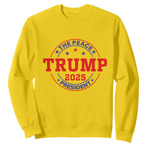 Trump 2025 The Peace President Sweatshirt Patriotic Campaign Gift for Supporters TS02 Daisy Print Your Wear