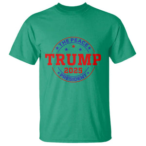 Trump 2025 The Peace President T Shirt Patriotic Campaign Gift for Supporters TS02 Irish Green Print Your Wear