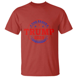 Trump 2025 The Peace President T Shirt Patriotic Campaign Gift for Supporters TS02 Red Print Your Wear