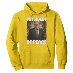 Trump President of Peace Patriotic Hoodie Political Statement Gift for Conservatives Supporters TS02 Daisy Print Your Wear