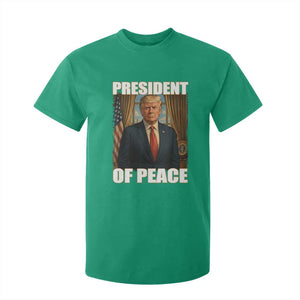 Trump President of Peace Patriotic T Shirt For Kid Political Statement Gift for Conservatives Supporters TS02 Irish Green Print Your Wear