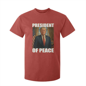 Trump President of Peace Patriotic T Shirt For Kid Political Statement Gift for Conservatives Supporters TS02 Red Print Your Wear