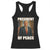 Trump President of Peace Patriotic Racerback Tank Top Political Statement Gift for Conservatives Supporters TS02 Black Print Your Wear