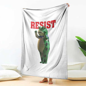 Funny Inflatable Portland Frog Resist Throw Blanket Freedom Protest TS02 Print Your Wear