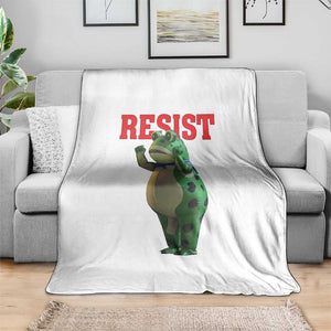 Funny Inflatable Portland Frog Resist Throw Blanket Freedom Protest TS02 Print Your Wear