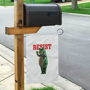 Funny Inflatable Portland Frog Resist Garden Flag Freedom Protest - Print Your Wear