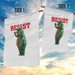 Funny Inflatable Portland Frog Resist Garden Flag Freedom Protest - Print Your Wear