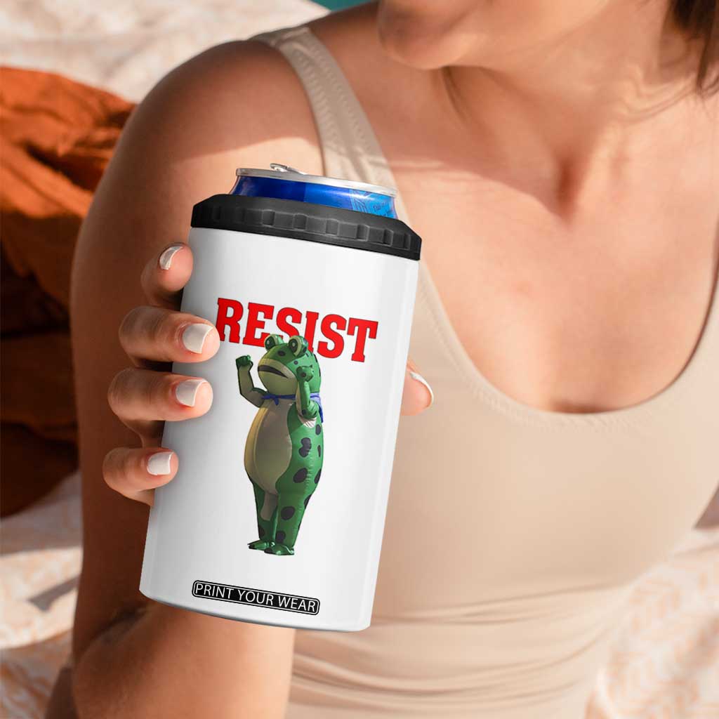 Funny Inflatable Portland Frog Resist 4 in 1 Can Cooler Tumbler Freedom Protest TS02 Print Your Wear