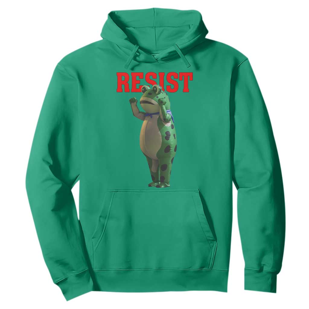 Funny Inflatable Portland Frog Resist Hoodie Freedom Protest TS02 Irish Green Print Your Wear