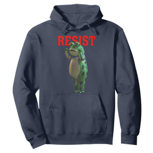 Funny Inflatable Portland Frog Resist Hoodie Freedom Protest TS02 Navy Print Your Wear
