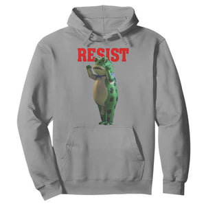 Funny Inflatable Portland Frog Resist Hoodie Freedom Protest TS02 Sport Gray Print Your Wear
