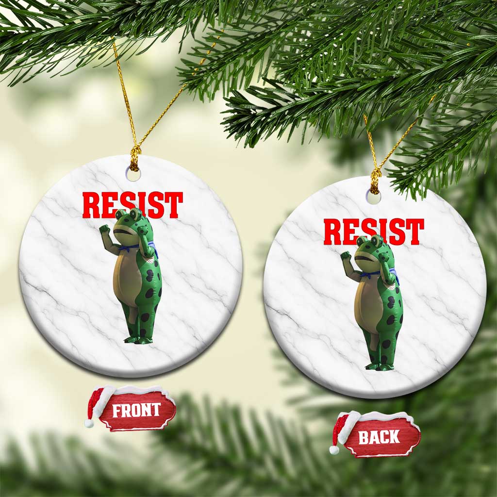 Funny Inflatable Portland Frog Resist Ceramic Ornament Freedom Protest - Print Your Wear