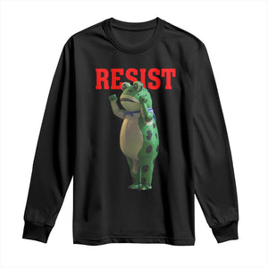 Funny Inflatable Portland Frog Resist Long Sleeve Shirt Freedom Protest TS02 Black Print Your Wear