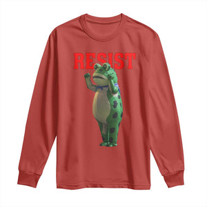 Funny Inflatable Portland Frog Resist Long Sleeve Shirt Freedom Protest TS02 Red Print Your Wear