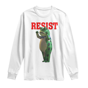 Funny Inflatable Portland Frog Resist Long Sleeve Shirt Freedom Protest TS02 White Print Your Wear