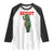 Funny Inflatable Portland Frog Resist Raglan Shirt Freedom Protest TS02 White Black Print Your Wear