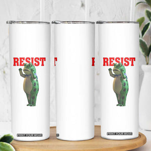 Funny Inflatable Portland Frog Resist Skinny Tumbler Freedom Protest TS02 Print Your Wear