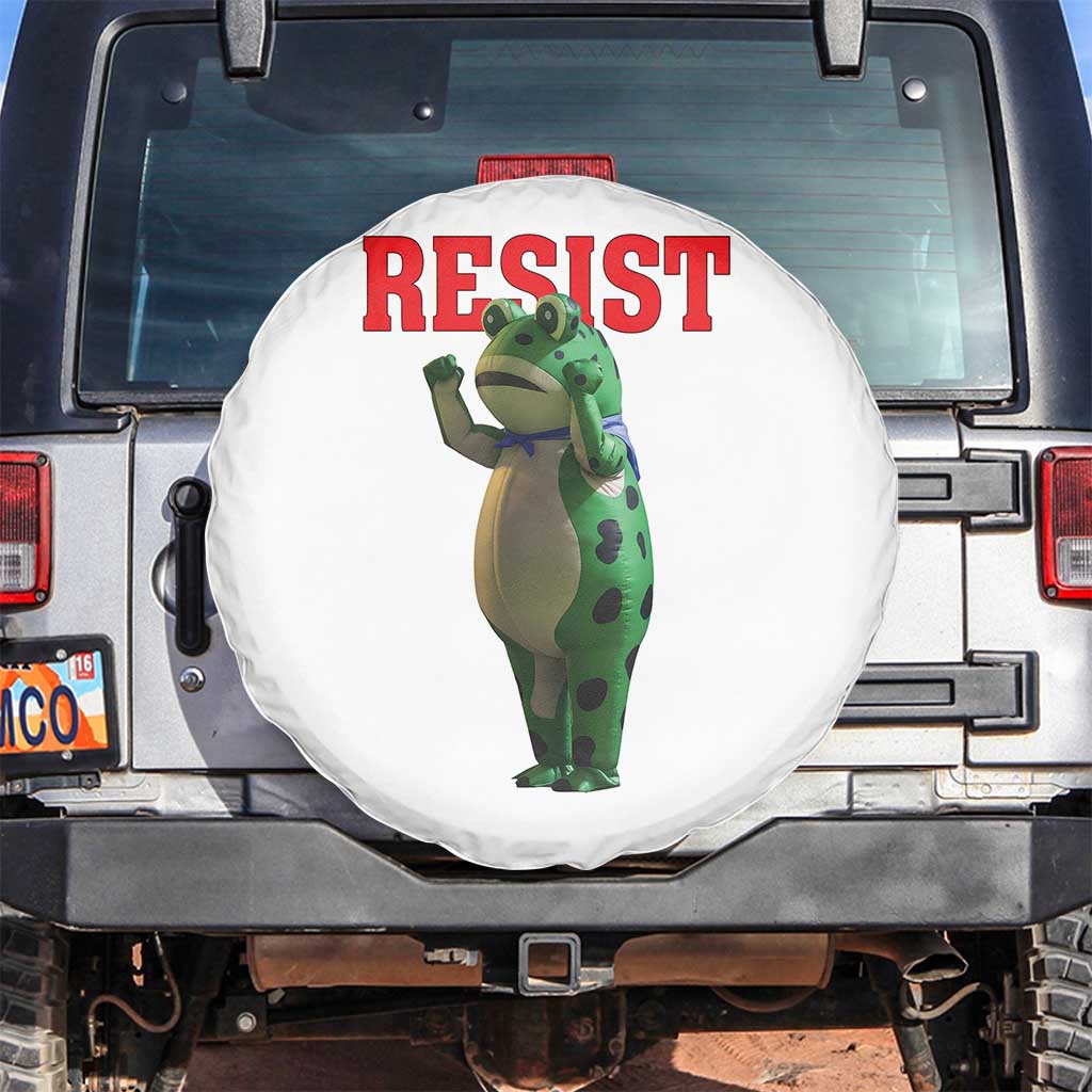Funny Inflatable Portland Frog Resist Spare Tire Cover Freedom Protest TS02 No hole White Print Your Wear