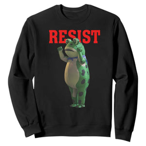 Funny Inflatable Portland Frog Resist Sweatshirt Freedom Protest TS02 Black Print Your Wear