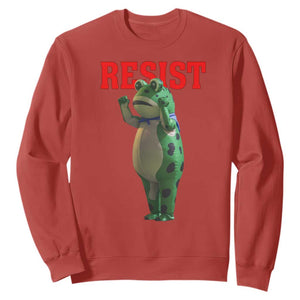 Funny Inflatable Portland Frog Resist Sweatshirt Freedom Protest TS02 Red Print Your Wear