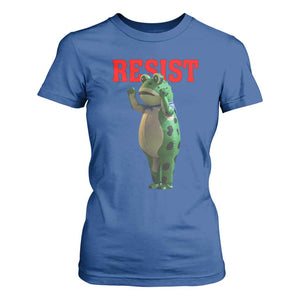 Funny Inflatable Portland Frog Resist T Shirt For Women Freedom Protest TS02 Royal Blue Print Your Wear