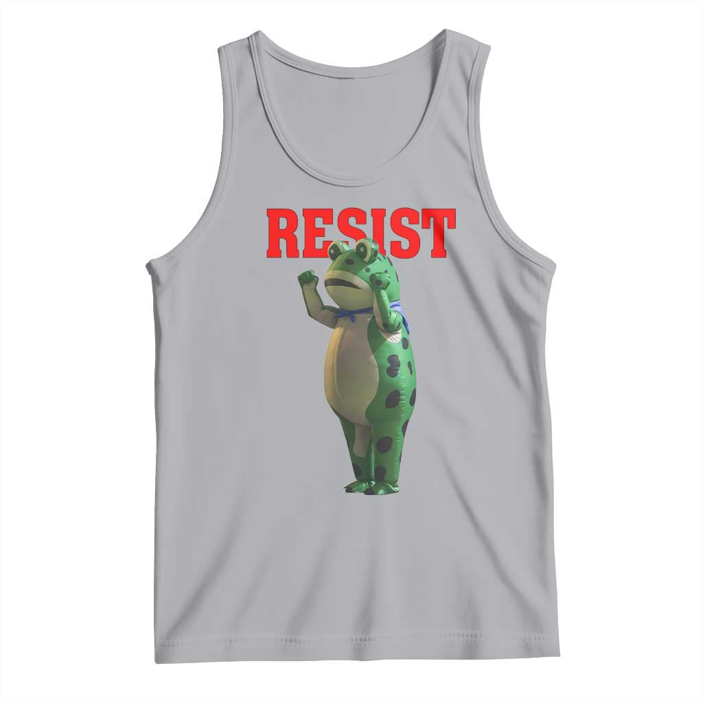 Funny Inflatable Portland Frog Resist Tank Top Freedom Protest TS02 Athletic Heather Print Your Wear