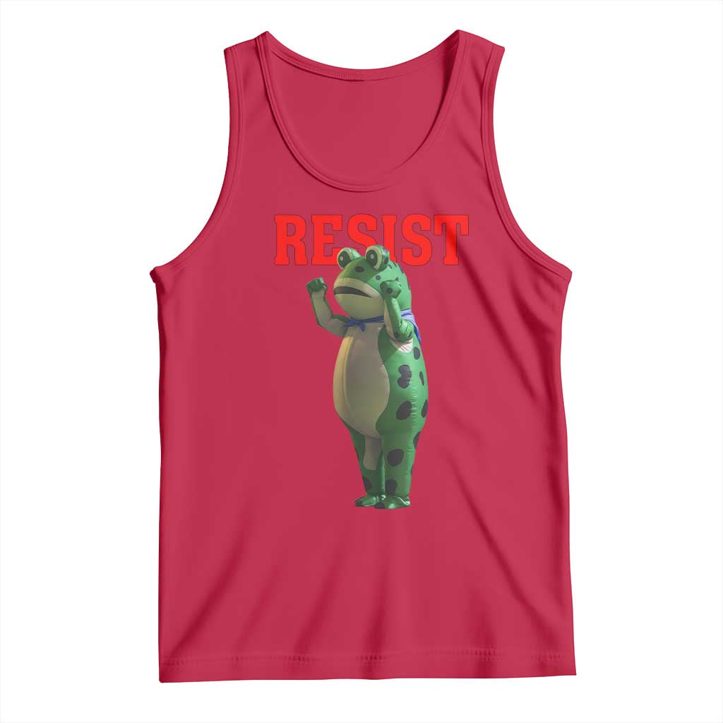 Funny Inflatable Portland Frog Resist Tank Top Freedom Protest TS02 Red Print Your Wear